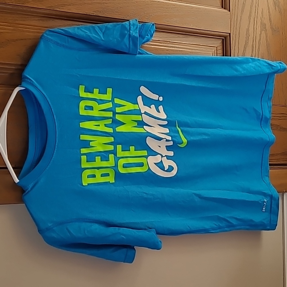 Nike blue dri-fit tshirt youth large